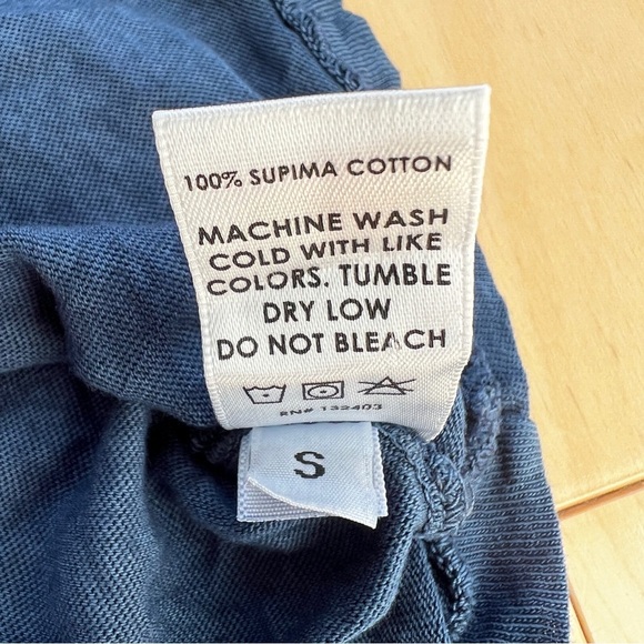 COTTON CITIZEN Standard Tank Vintage Deep Blue Size Medium - Picture 6 of 7